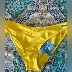 Bright yellow bikini bottom